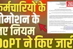 Government job promotion rules